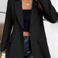 One-Button Long Sleeve Blazer