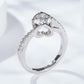 Limitless Love Platinum-Plated Moissanite Ring