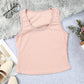 Waffle-Knit Scoop Neck Tank Top