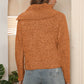 Asymmetrical Neck Long Sleeve Pullover Sweater