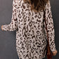 Leopard Long-Sleeve Open Front Cardigan