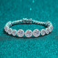 925 Sterling Silver 10.4 Carat Moissanite Bracelet