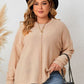 Plus Size Round Neck Drop Shoulder Long Sleeve Sweater