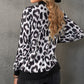 Leopard Zip-Up Bomber Jacket