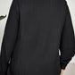 Plus Size Contrast Asymmetrical Long Sleeve Top