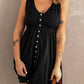 Sleeveless Button Down Mini Dress