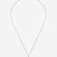 1 Carat Moissanite Pendant Platinum-Plated Necklace