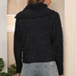 Asymmetrical Neck Long Sleeve Pullover Sweater