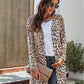 Printed Open Front Longline Cardigan
