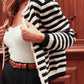 Striped Button Down Cardigan