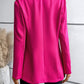 One-Button Long Sleeve Blazer