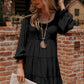 Round Neck Long Sleeve Mini Dress
