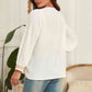 Melo Apparel Plus Size V-Neck Puff Sleeve Blouse