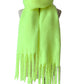 Fringe Detail Polyester Scarf