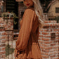 Round Neck Long Sleeve Mini Dress