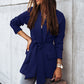 Belted Shawl Collar Blazer