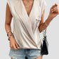 Surplice Neck Sleeveless Tank Top