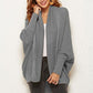 Open Front Batwing Sleeve Cardigan