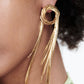 Round Shape Fringed Copper Earrings