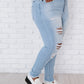 Kancan At Last Distressed Button Fly Skinny Jeans
