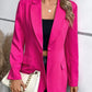 One-Button Long Sleeve Blazer