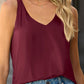 V-Neck Ruched Detail Tank