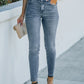 Ankle-Length Skinny Jeans with Pockets