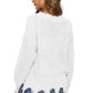 Off-Shoulder Ribbed Long Sleeve Raw Hem Sweater