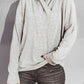 Surplice Dropped Shoulder Long Sleeve Sweater