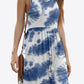 Printed Round Neck Sleeveless Dress with Pockets
