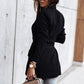 Belted Shawl Collar Blazer
