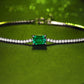 1 Carat Lab-Grown Emerald Bracelet