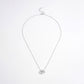 925 Sterling Silver Inlaid Zircon Heart Necklace