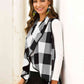 Plaid Open Front Sleeveless Cardigan