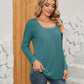 Square Neck Long Sleeve T-Shirt