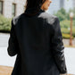 Leopard Lining One-Button Blazer