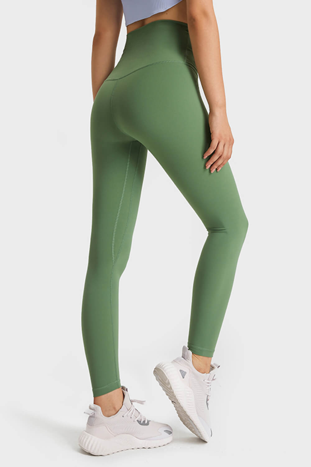 Feel Like Skin Elastic Waistband Yoga Leggings