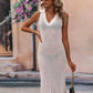 Openwork Johnny Collar Cover Up Dress