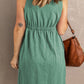 Sleeveless Button Down Mini Dress