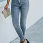 Ankle-Length Skinny Jeans with Pockets