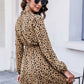 Printed Long Sleeve Mini Dress