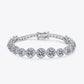925 Sterling Silver 10.4 Carat Moissanite Bracelet