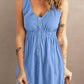 Sleeveless Button Down Mini Dress