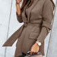 Belted Shawl Collar Blazer