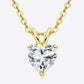 1 Carat Moissanite Heart-Shaped Pendant Necklace