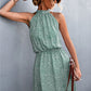 Floral Tied Sleeveless Mini Dress
