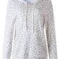 Plus Size Leopard Drawstring Long Sleeve Hoodie