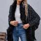 Leopard Fringe Detail Poncho
