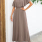 Off-Shoulder Slit Maxi Dress