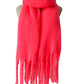 Fringe Detail Polyester Scarf